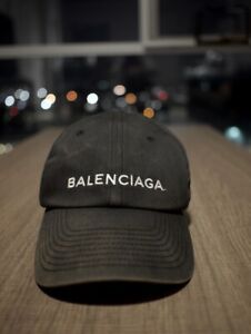 Balenciaga Logo Baseball Cap hat [Authentic: Size L 59]Comes with dust bag