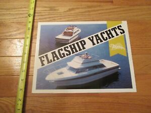 Flagship Yachts Boats Thompson 1979 Vintage Boat Dealer sales brochure catalog