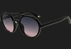 Men's Steampunk Retro Cyber Sunglasses Goggles Round Black Frame Classic Fashion