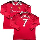 2022/23 Manchester United Home Jersey #7 Ronaldo 2XL Adidas Long Sleeve NEW