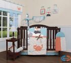12PCS Bumperless  Boy Dinosaurs Baby Nursery Crib Bedding Sets