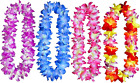 4 Pcs Thicken 41 Inch Hawaiian Leis, 4 Color Lei for Graduation Party, Dance Par