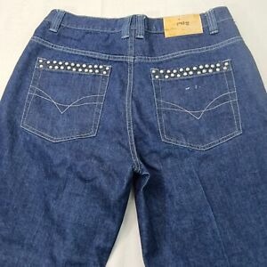 Vintage Y2K Baggy Jeans 36x34 Blue Wide Leg Skater Hip Hop (Meas 34x33)