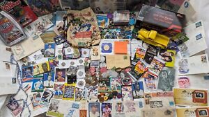 Junk Drawer Lot Coins Jewelry Gold Stamps Baseball Card Covers Pins Playboy Cars