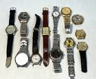 Lot of 12 MENS WATCHES UNTESTED