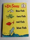 One Fish Two Fish Red Fish Blue Fish Dr Seuss Hardcover (B-13) 1960 Gray Back VG