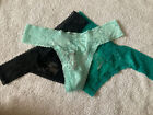 LOT OF 3 Victoria's Secret Thong String Womens Underwear Sexy Size M Brand New