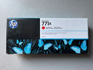 HP 771A Chromatic Red ink cartridge B6Y16A New  OEM Genuine Sealed-2025