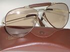 62[]14mm B&L RAY-BAN BROWN PHOTOCHROMATIC LEATHERS OUTDOORMAN II SUNGLASSES