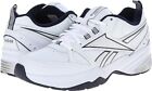 REEBOK Men's Royal Trainer MT Sneakers White/Navy Leather Medium Width Shoes