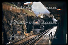 R DUPLICATE SLIDE - Pennsy PRR 1453 STEAM Action on NY&LB Journal Square