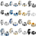 2pcs Stainless Steel Small Huggie Hoop Earrings Men Women Piercing Jewelry