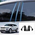For Range Rover Evoque 2012-2019 Gloss Black PC Window BC Pillar Cover Trim 6PCS