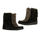 Snowland Women’s Sherpa Winter Snow Faux Fur Brown Boots Size 8.5