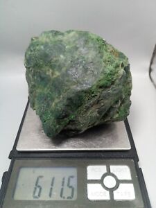 611grams Burmese Mawsitsit Jade Rough Cut 100%Authentic Natural Mawsitsit Slab