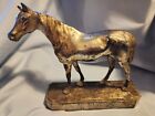 New ListingOLD ARMOR BRONZE HORSE FIGURE BOOKEND OR DOORSTOP AS FOUND