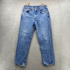 Levis Pants Adult  Sz 34 x 34 Blue 550 Straight Fit Denim Jeans 90s Cotton Men's