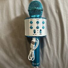 New ListingMockins Wireless Karaoke Microphone - Metallic Blue - USB Charge - New , No Box