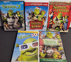 Lot of 5 Shrek Movies DVDs 2, 3D, The Third,  Shrek The Halls, The Final Chapter