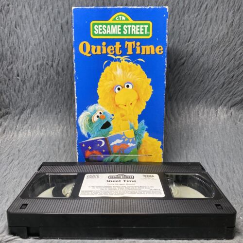 Sesame Street - Quiet Time VHS Tape 1997 CTW Big Bird Kids Cartoon Show Rare