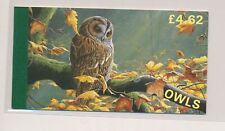 LP01031 Isle of Man owls animals birds prestige booklet MNH