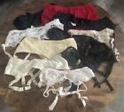 Vtg  Lot Of 10 Mixed Garter Belts All Sizes Some NOS Lace Satin VS Etc.Lot B