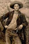 Rosy Cheeks tinted cowboy studio portrait, gay man's collection 4x6