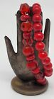 Natural Red Coral Stretch & Red Coral & Bead Toggle Bracelet - Lot Of 2
