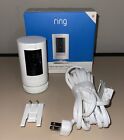 Ring Stick Up Cam Plug In Power Indoor/Outdoor Camera White -MISSING PARTS-