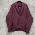Pendleton Wool Cardigan Sweater Womens Size XL Heathered Button Long Warm Cozy