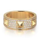 Messika 0.61Cttw Spiky Diamond Band Ring 18K Yellow Gold Size 53 US 6.5