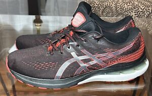 ASICS Men Gel-Kayano 28 Running Shoes Size 12 Red & Black