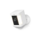 Ring Spotlight Cam Plus Battery, Two-Way Talk, Color Night Vision, Siren, White