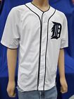 DETROIT TIGERS WHITE BUTTON-DOWN Shirt COOPERSTOWN COLLECTION JERSEY Mens MEDIUM
