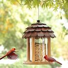 Delux Large Gazebo Hanging Bird Feeder for Outside- Rust Proof Shingle Gazebo