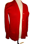 Sand Knit  Cardigan Sweater Red Button Front Vintage USA sz XS/S