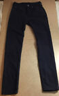 Levi 510 Black Skinny Fit Stretch Denim Jeans Mens Size W26xL29