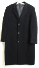 Lauren Ralph Lauren Black Vintage Button Down Wool Cashmere Overcoat 42R EUC