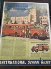 Vintage 1940 International School Buses Little Red School House ad