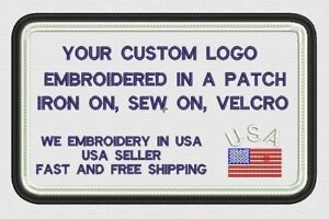 A LA CARTE Logo Custom Made Iron on Patch Badges Embroidered DIY Patch, Free sh