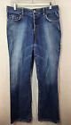 Lucky Brand Womens 10 Distressed Easy Rider Button Fly Denim Blue Jeans