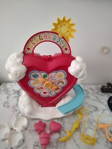Vintage 1983 Care Bears Care A Lot Heart House Case Playset