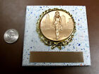SALES SALESPERSON Female Plaque Tile AWARD-GIFT w/Gold Wreath + Insert FASTship