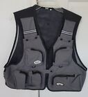 Sports Fly Fishing Vest XXL Black and Grey With many Pockets Made in USA