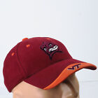 Vintage Virginia Tech Hokies Red Orange Hat Cap Logo Strapback Top of the World