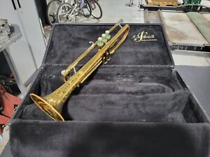 Vintage E.K. Blessing STANDARD Model Elkhart Ind. Trumpet W/ Case - Read
