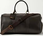 Polo Ralph Lauren Dark Brown Tailored Full Grain Supple Leather Duffle Bag New