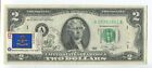 1976 $2 Dollar Commerative Note W Stamp ND First Day of Issue FDOI UNC #177