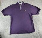 Vintage Tommy Hilfiger Polo Shirt Men’s XL Purple Short Sleeve 90s Preppy Casual