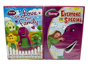 Barney DVD Lot BRAND NEW SEALED Everyone Is Special We Love Our Family